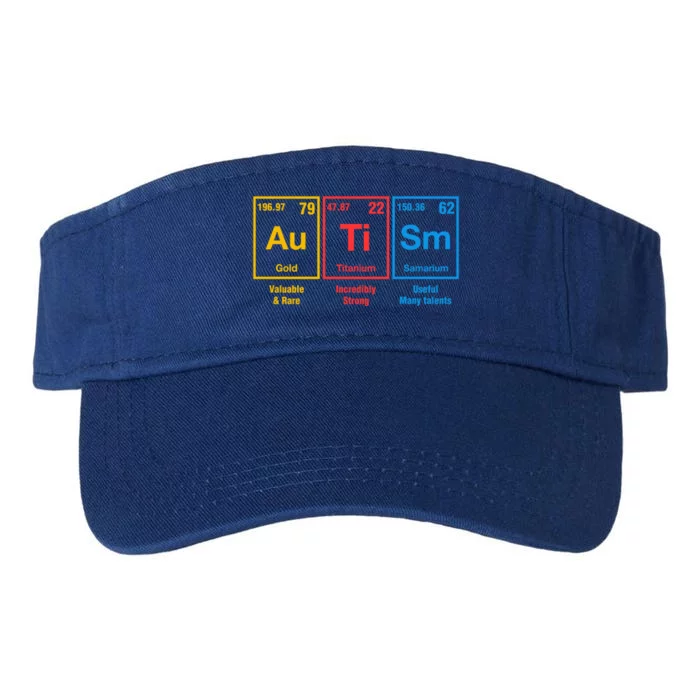 Autism Awareness Elets Periodic Table Asd Gift Valucap Bio-Washed Visor