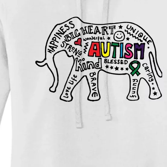 Autism Awareness Elephant Pride Women's Pullover Hoodie