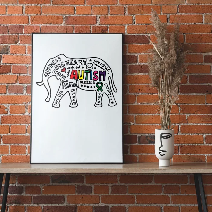 Autism Awareness Elephant Pride Poster