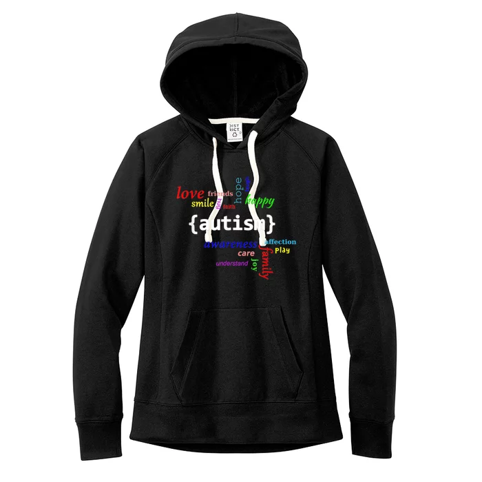 Autism Awareness Educate Women's Fleece Hoodie