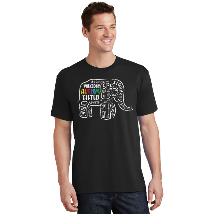 Autism Awareness Elephant Acceptance Autistic T-Shirt