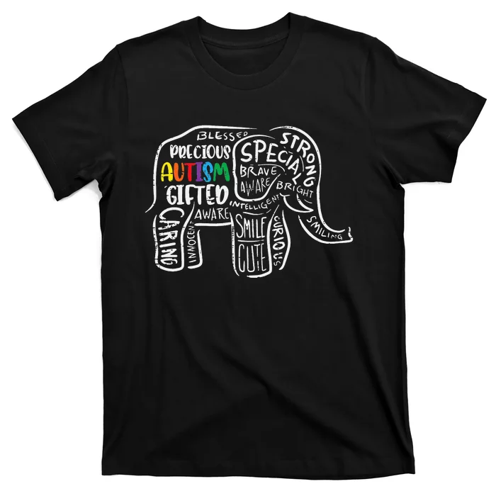 Autism Awareness Elephant Acceptance Autistic T-Shirt