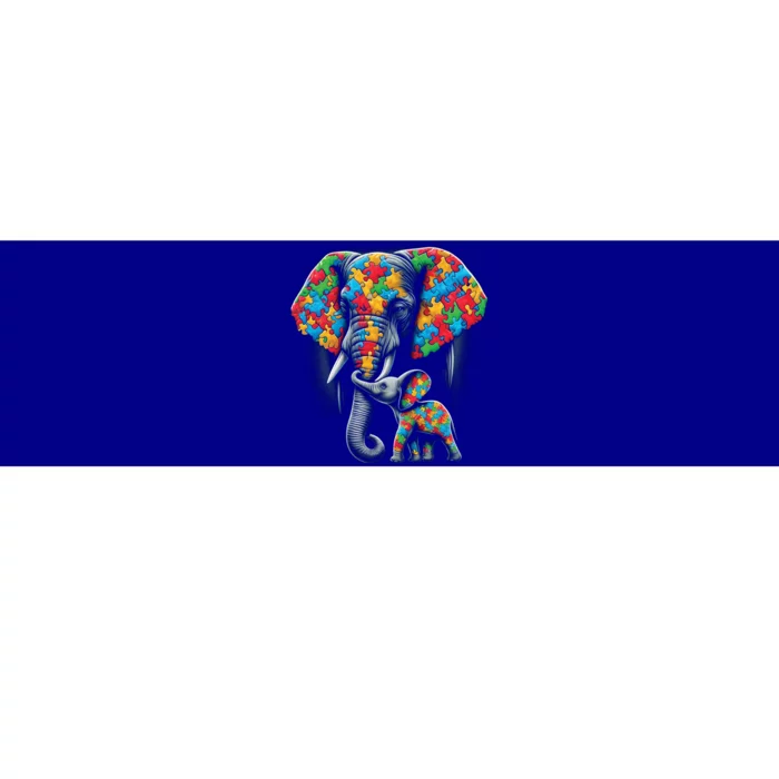 Autism Awareness Elephant Puzzles Autism Mom Support Gift Bumper Sticker