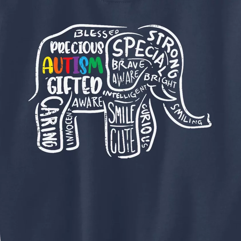 Autism Awareness Elephant Acceptance Autistic Kids Sweatshirt