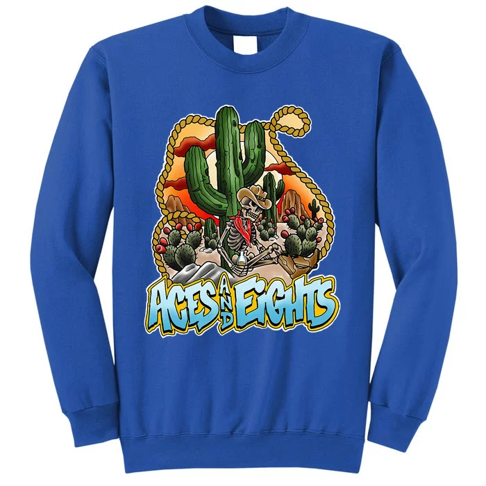 Aces And Eights Desert Scene Sweatshirt