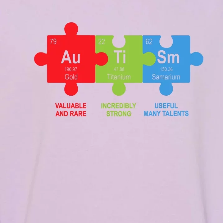 Autism Awareness Elements Periodic Table ASD Garment-Dyed Sweatshirt