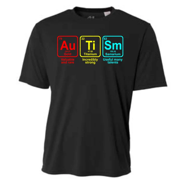 Autism Awareness Elets Periodic Table Funny Gift Cooling Performance Crew T-Shirt