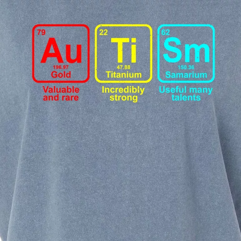 Autism Awareness Elets Periodic Table Funny Gift Garment-Dyed Women's Muscle Tee