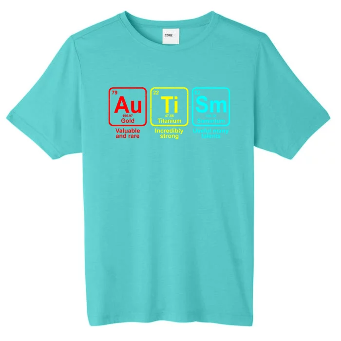 Autism Awareness Elets Periodic Table Funny Gift ChromaSoft Performance T-Shirt