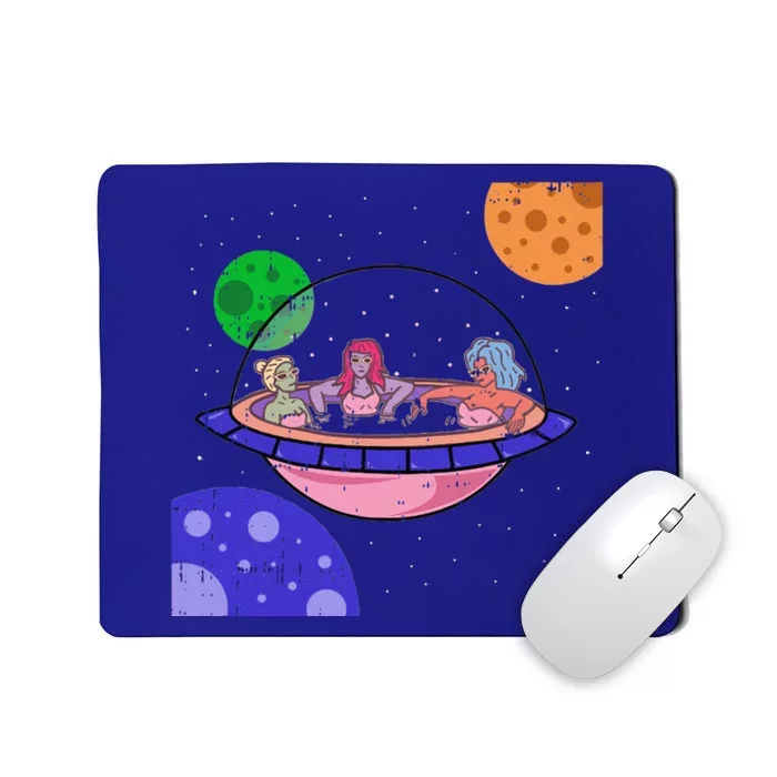 Area51 Alien Easy Bathtub Space Lazy UFO Halloween Gift Mousepad