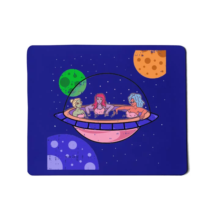 Area51 Alien Easy Bathtub Space Lazy UFO Halloween Gift Mousepad