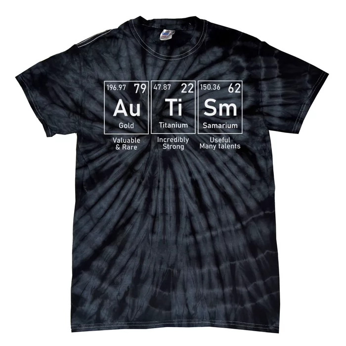 Autism Awareness Elements Graphic Tie-Dye T-Shirt