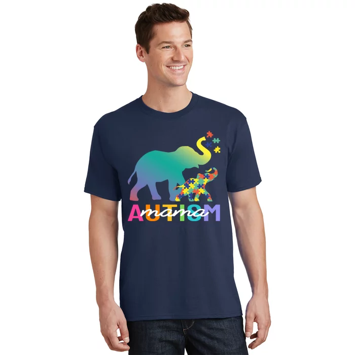 Autism Awareness Elephant Autism Mom Gift T-Shirt