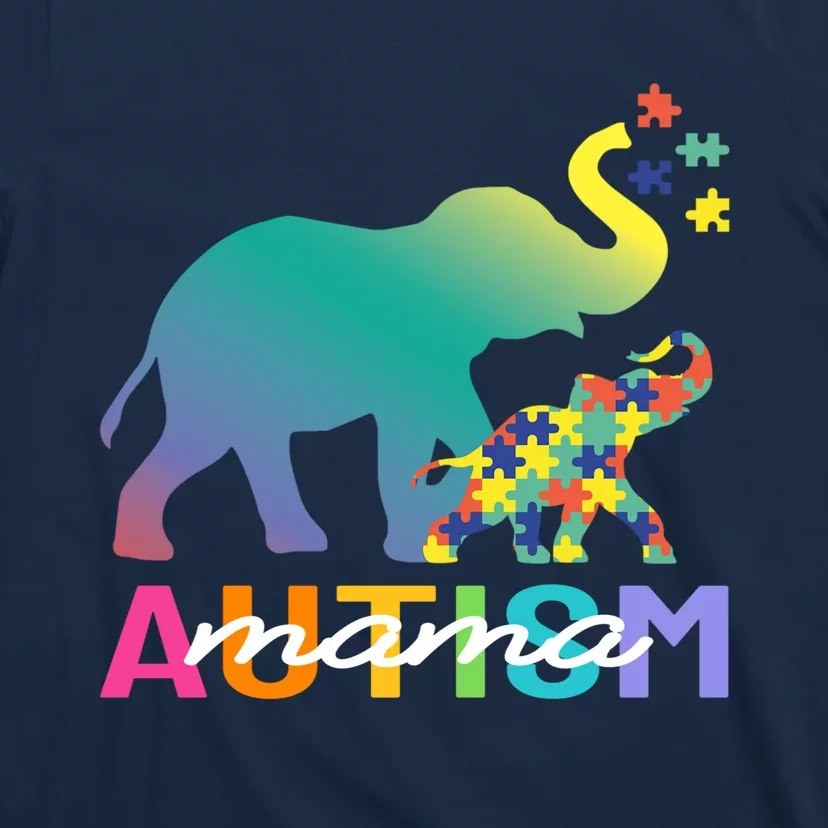 Autism Awareness Elephant Autism Mom Gift T-Shirt