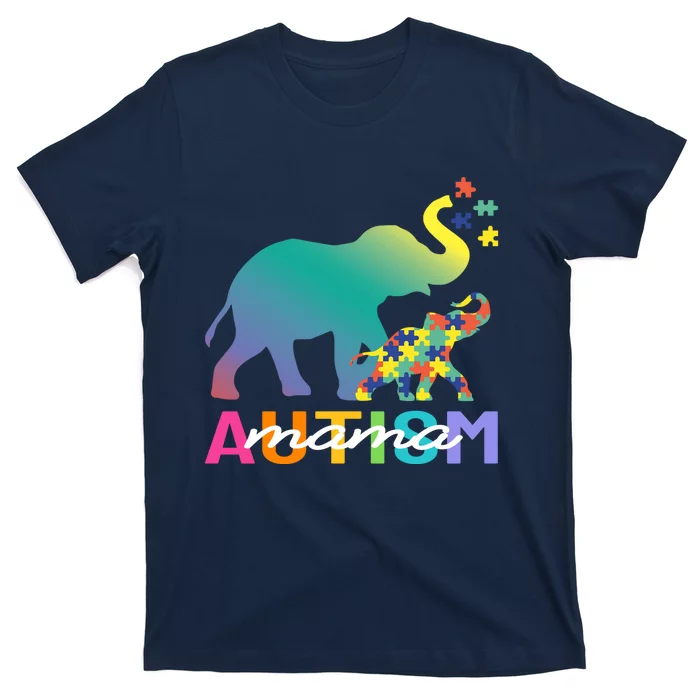 Autism Awareness Elephant Autism Mom Gift T-Shirt