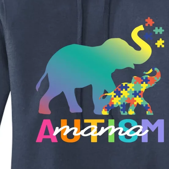 Autism Awareness Elephant Autism Mom Gift Women's Pullover Hoodie