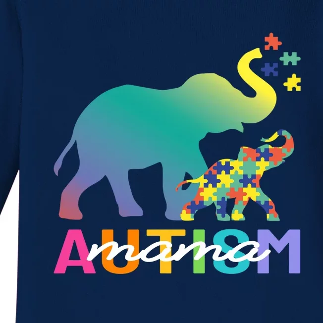 Autism Awareness Elephant Autism Mom Gift Baby Long Sleeve Bodysuit