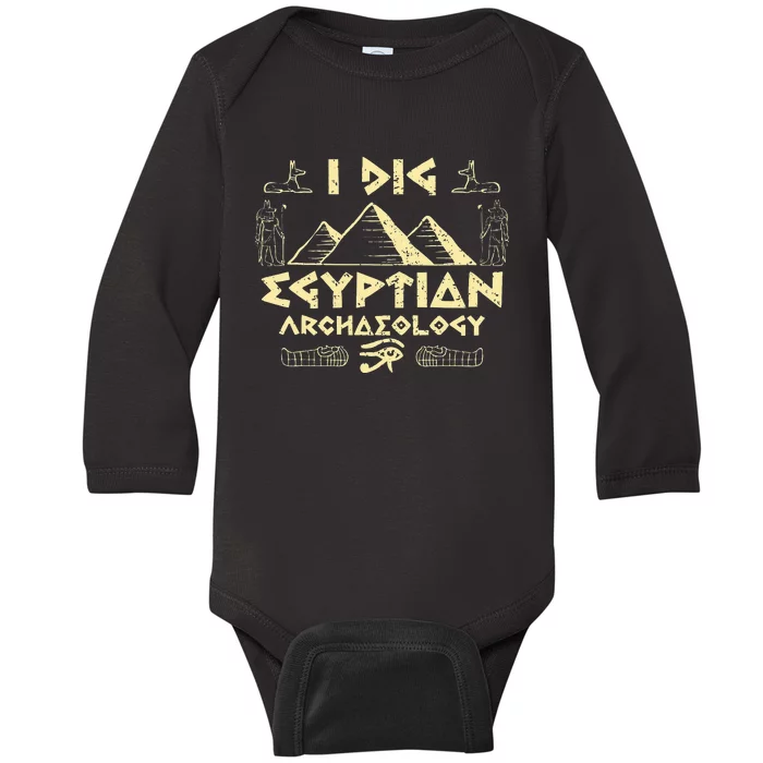 Archeology Ancient Egypt Pyramid Egyptian Baby Long Sleeve Bodysuit