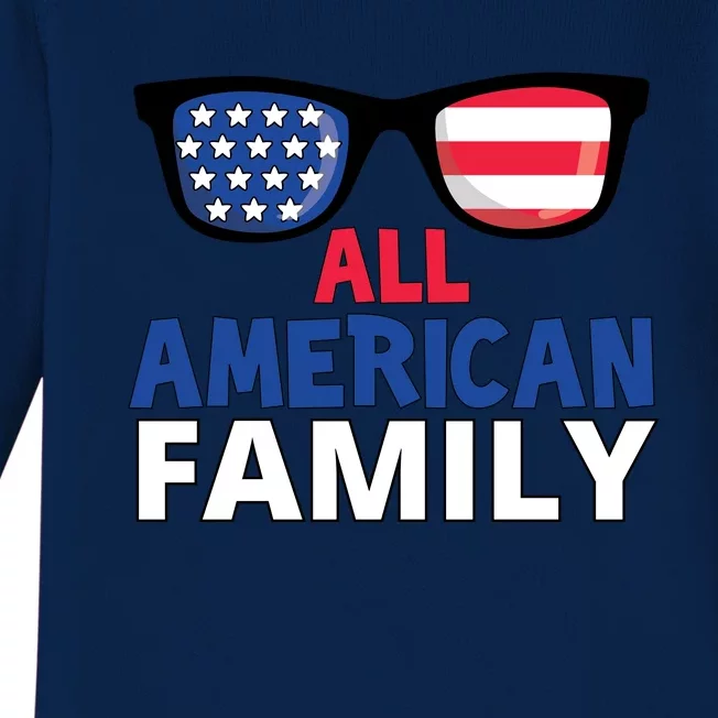 All American Family Day Baby Long Sleeve Bodysuit