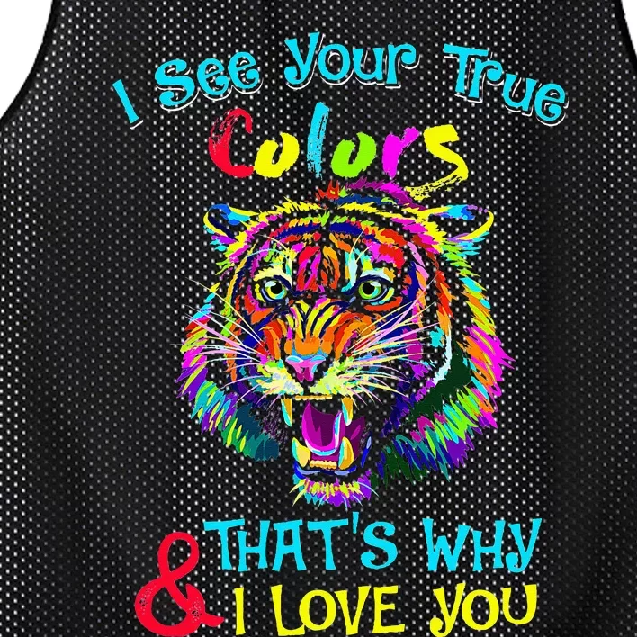 autism awareness faring its ok to be different tiger Mesh Reversible Basketball Jersey Tank