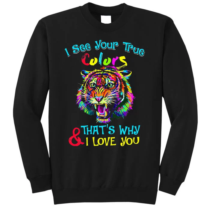 autism awareness faring its ok to be different tiger Tall Sweatshirt