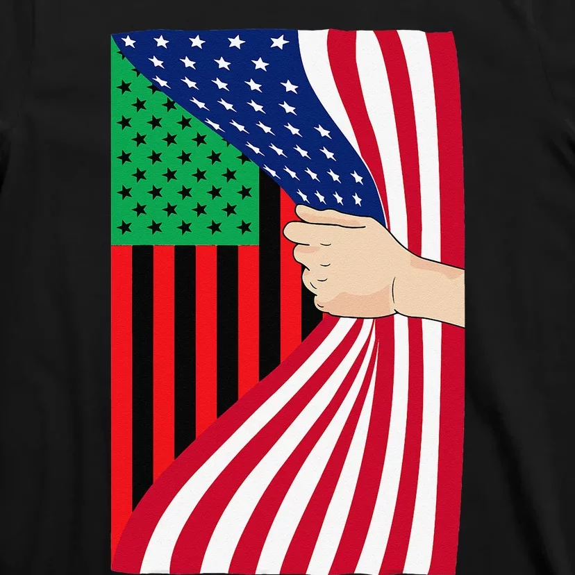 African American Flag PanAfrican Black Liberation Flag T-Shirt