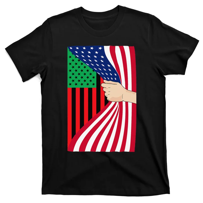 African American Flag PanAfrican Black Liberation Flag T-Shirt