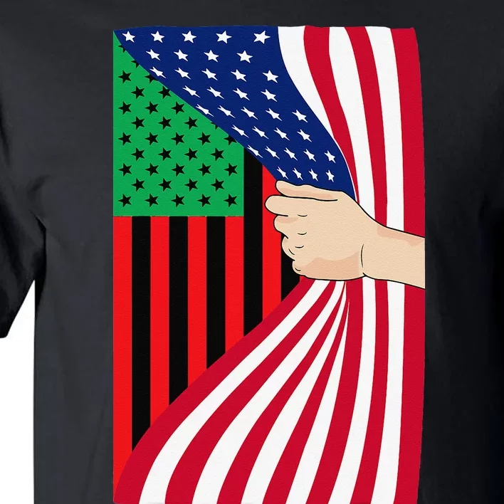 African American Flag PanAfrican Black Liberation Flag Tall T-Shirt