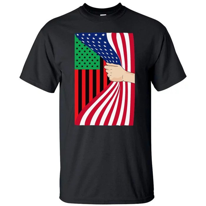 African American Flag PanAfrican Black Liberation Flag Tall T-Shirt