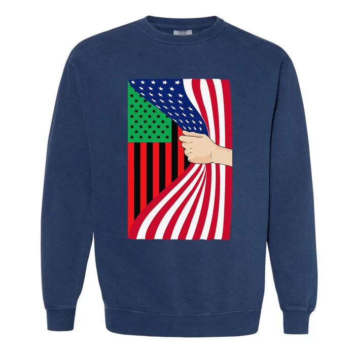 African American Flag PanAfrican Black Liberation Flag Garment-Dyed Sweatshirt