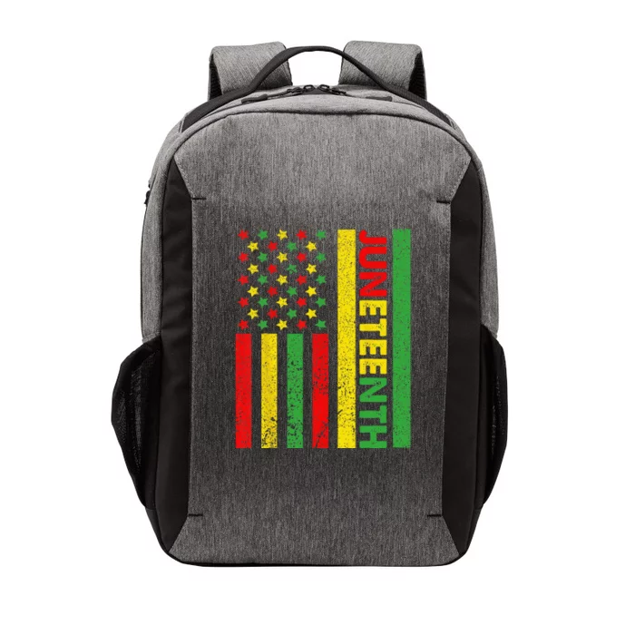 African American Flag Juneteenth Wo Vector Backpack