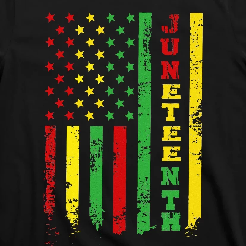 African American Flag Juneteenth  1865 T-Shirt