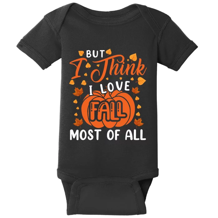 Autumn Affection Fall Season Graphic Baby Bodysuit