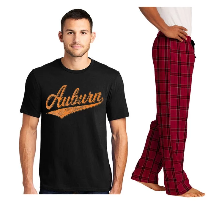 AUBURN ALABAMA FLAG CLASSIC VINTAGE SPORTS SCRIPT JERSEY Pajama Set