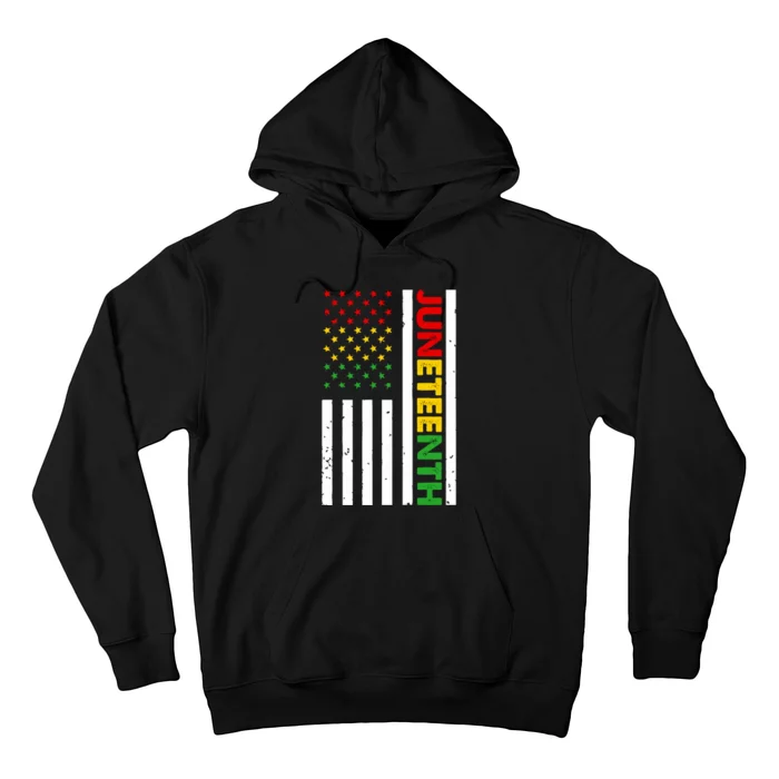 African American Flag Juneteenth Celebration Graphics Hoodie