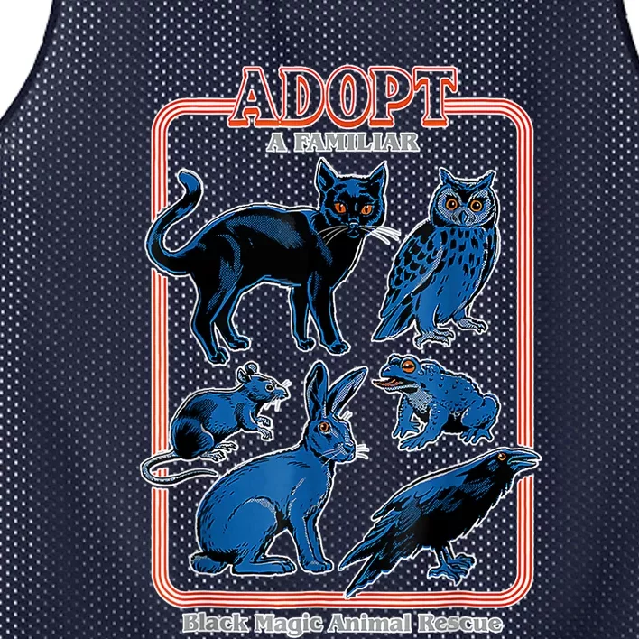 Adopt A Familiar Creepy Animal Halloween Costume Mesh Reversible Basketball Jersey Tank