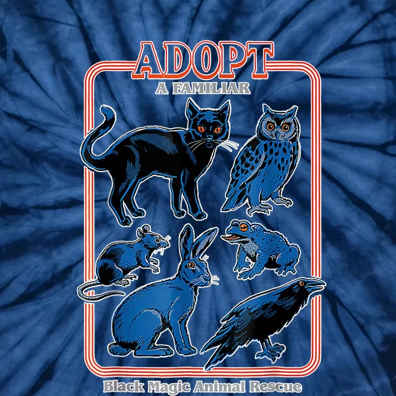 Adopt A Familiar Creepy Animal Halloween Costume Tie-Dye T-Shirt