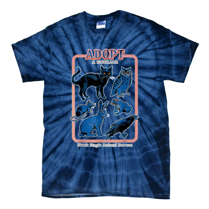 Adopt A Familiar Creepy Animal Halloween Costume Tie-Dye T-Shirt