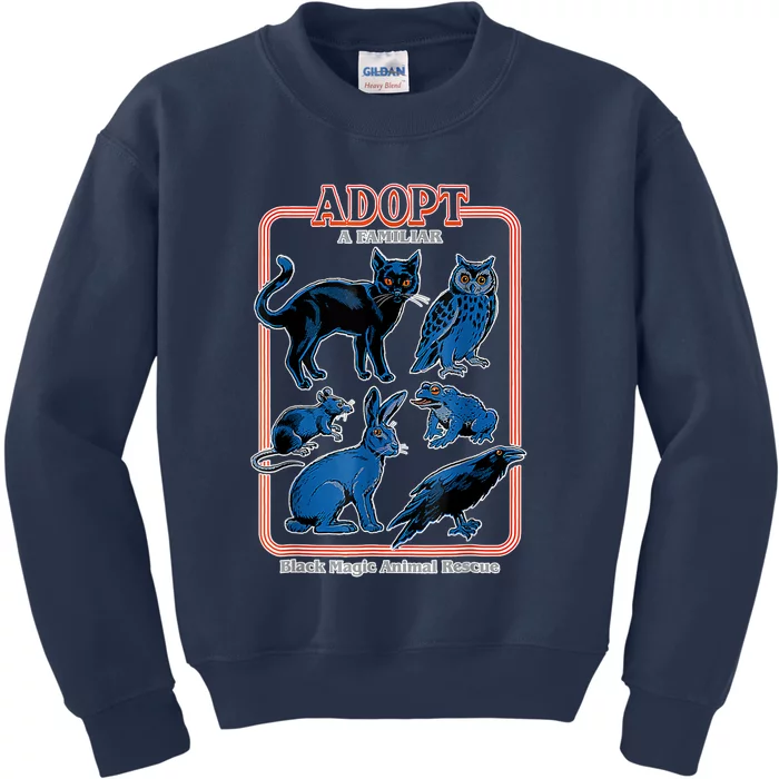 Adopt A Familiar Creepy Animal Halloween Costume Kids Sweatshirt