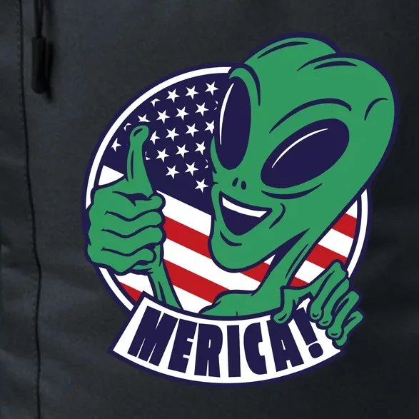 Alien American Flag Funny Merica Daily Commute Backpack