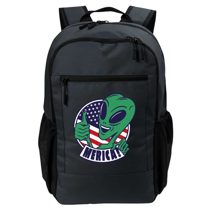 Alien American Flag Funny Merica Daily Commute Backpack