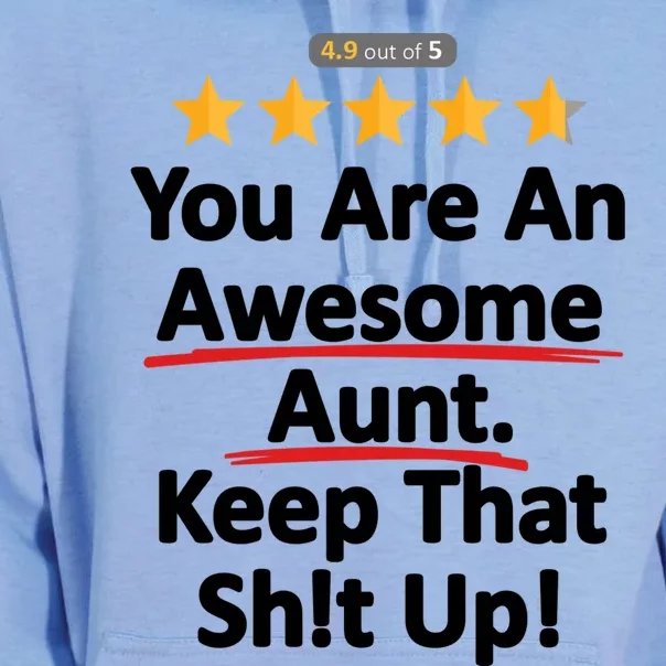 Awesome Aunt Funny Auntie Gift Idea Unisex Surf Hoodie