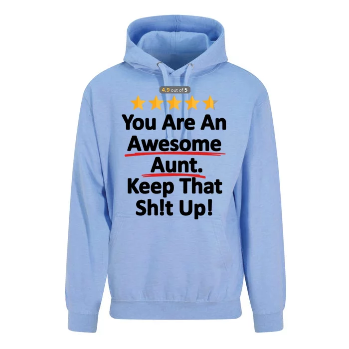 Awesome Aunt Funny Auntie Gift Idea Unisex Surf Hoodie