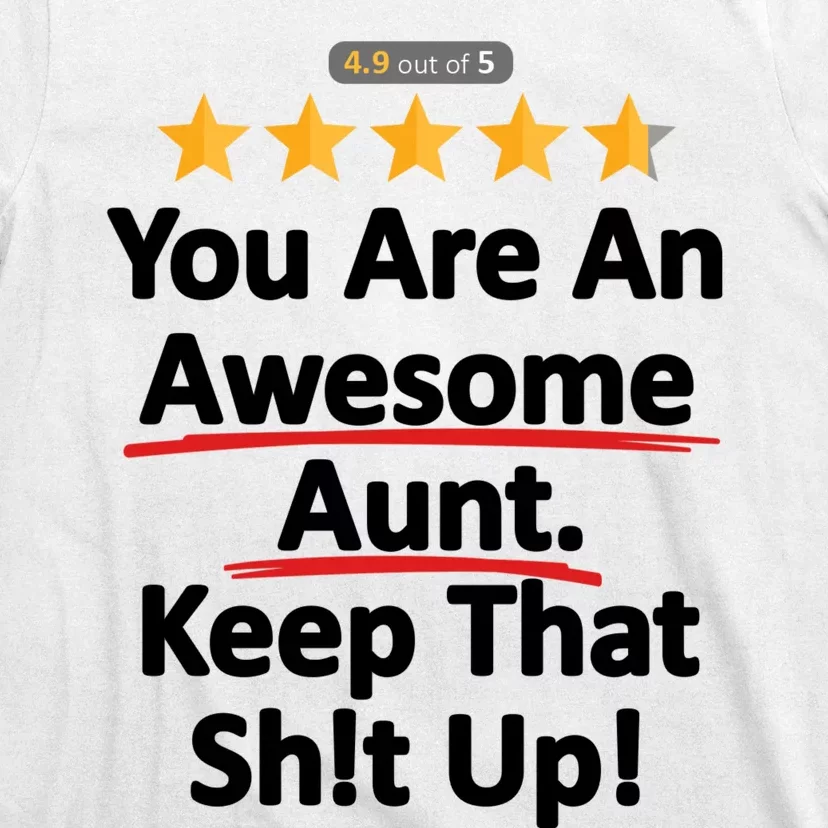 Awesome Aunt Funny Auntie Gift Idea T-Shirt