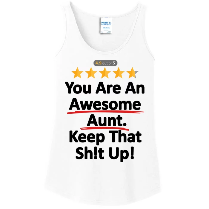 Awesome Aunt Funny Auntie Gift Idea Ladies Essential Tank