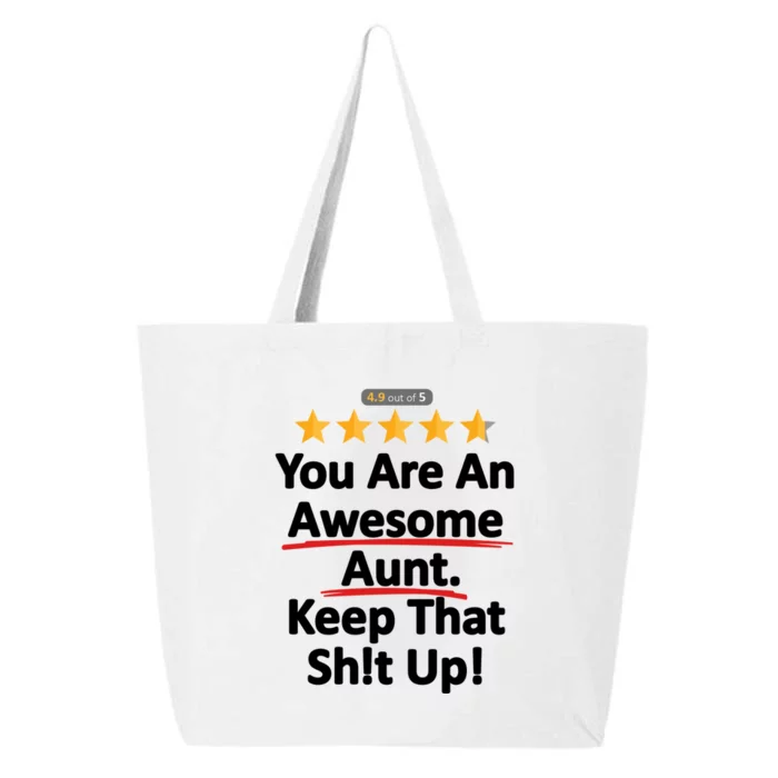 Awesome Aunt Funny Auntie Gift Idea 25L Jumbo Tote