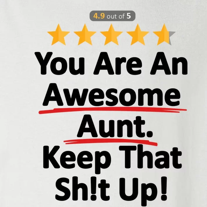 Awesome Aunt Funny Auntie Gift Idea Toddler Long Sleeve Shirt