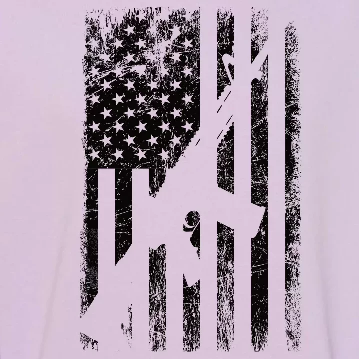 AR15 American Flag Garment-Dyed Sweatshirt