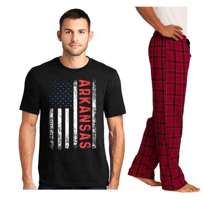 Arkansas American Flag Pride Patriotic Pajama Set