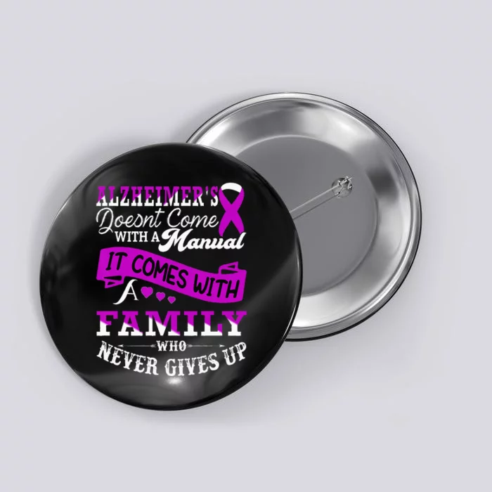 Alzheimers Awareness Family Support Alzheimer Warrior Button